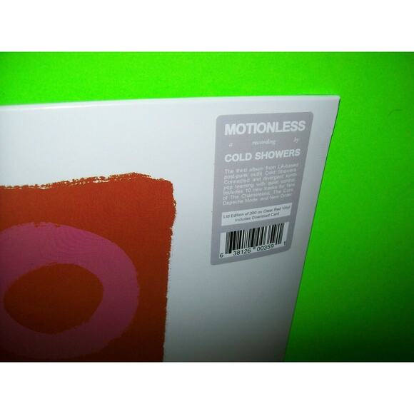 Cold Showers Motionless Vinyl LP Synth-Pop Post-Punk Darkwave Clear Red 300 Ed - Picture 2 of 3